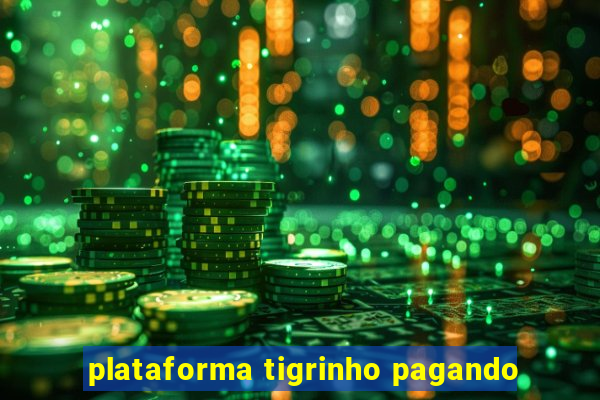 plataforma tigrinho pagando